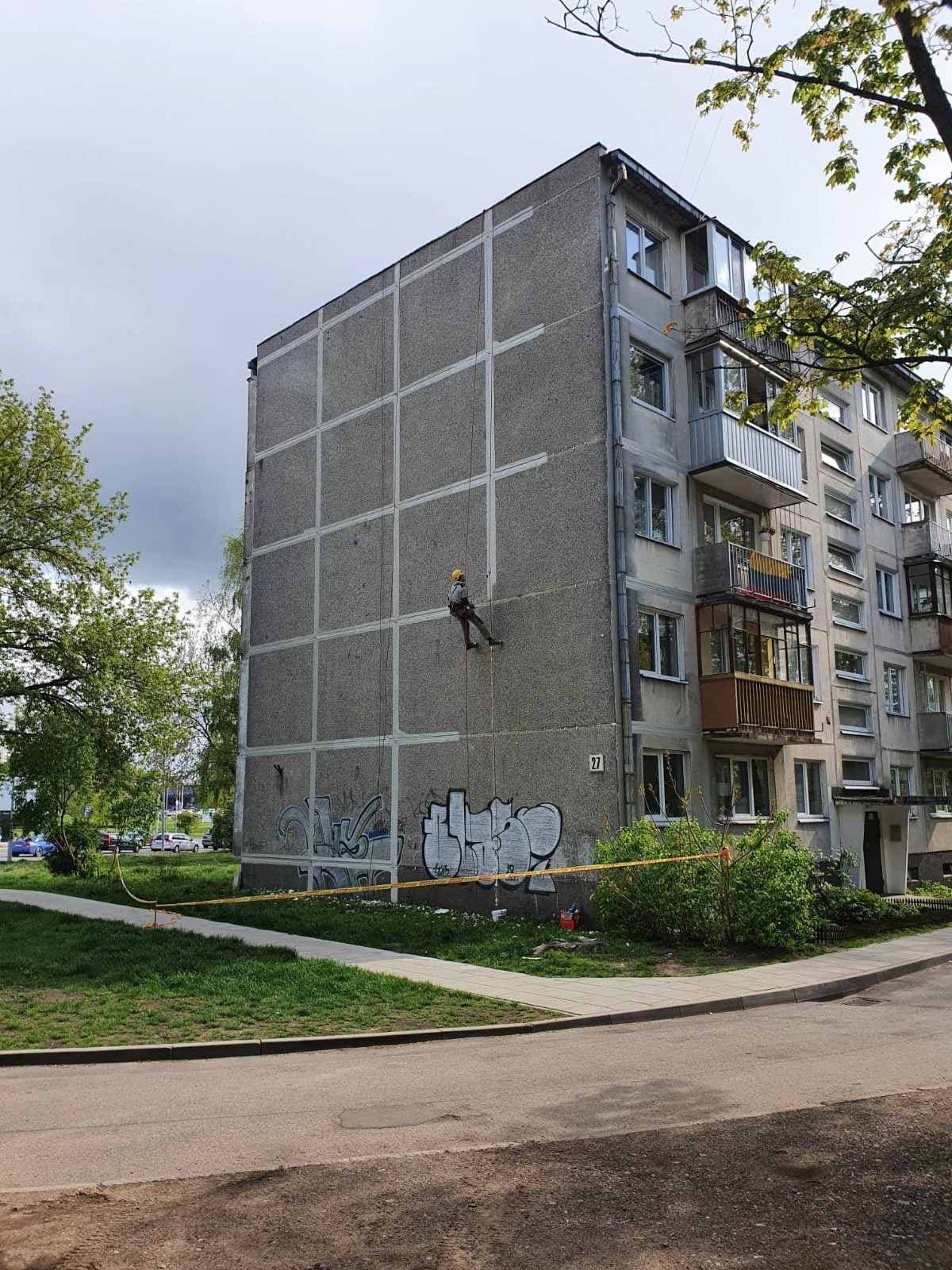 Tarpblokinių siūlių remontas daugiabutyje